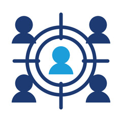 selecting candidates solid icon vector design good for web or mobile app