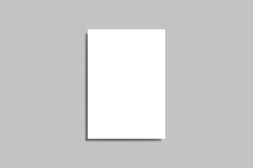 Realistic blank A4 flyer illustration for mockup