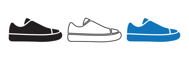 Shoes icon silhouette vector. Leather shoes icon. Illustration eps 10