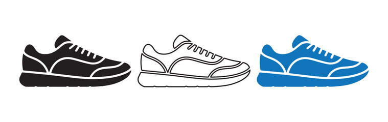 Vector silhouette shoes illustration eps 10