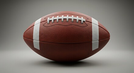 Classic American Football Studio Shot.