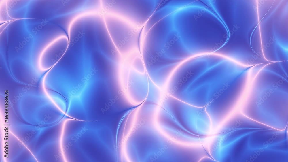 Poster iridescent flow waves, abstract energy loop animation, shimmer background. minimalist holographic ab
