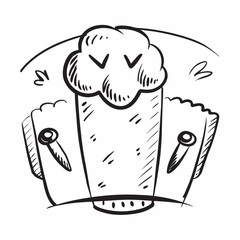 Cartoon Beer Mug with Playing Cards