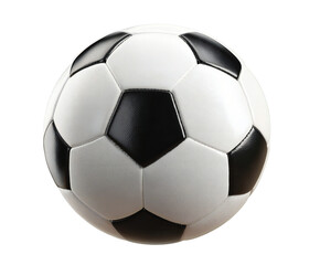 Fototapeta premium Classic Black and White Soccer Ball Isolated on White Background