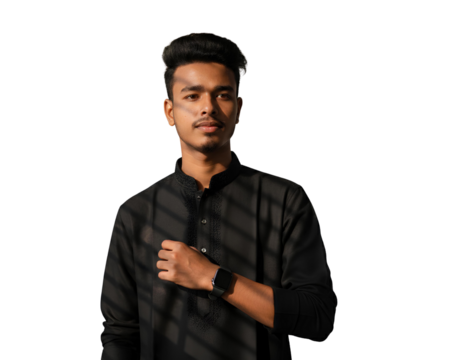 portrait of a handsome young man