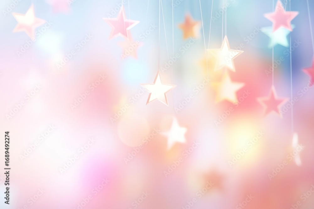 Poster Star shape pattern bokeh effect background backgrounds abstract illuminated.