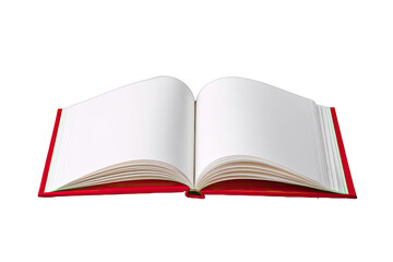 Fototapeta premium Open red book with blank pages (4)