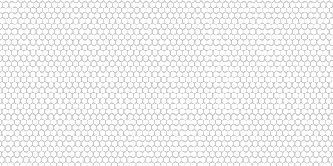 Seamless Abstract Gray Hexagon Pattern Vector Design on a Clean White Background for Modern Geometric Textures, Wallpapers, and Digital Graphics.