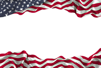 American flag draped over a black background (1)
