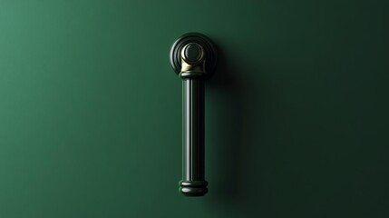 A mockup of a branded wall anchor kit on a green background