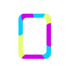 Children's frame with stars for photos, text, inscriptions, 