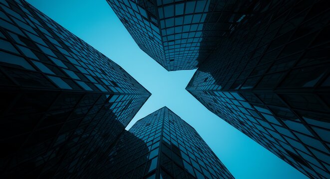 Abstract Architecture Geometric Glass Building Background Pattern