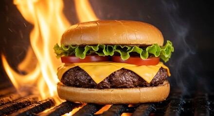 Delicious Grilled Cheeseburger.