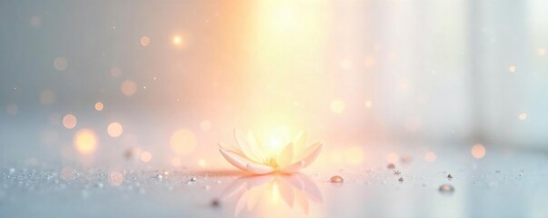 Serene image of healing energy, radiating light and calm on a pristine white background Perfect for wellness, spirituality, and holistic health themes , health, serene, relaxation