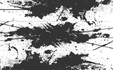 Abstract Grunge Brush Stroke Shape Vector Illustration on Clean White Background – Rough Textured Paint Design Element for Modern Art, Poster, Banner, and Graphic Projects.