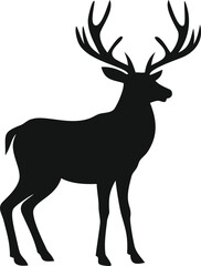 Fototapeta premium deer silhouette vector
