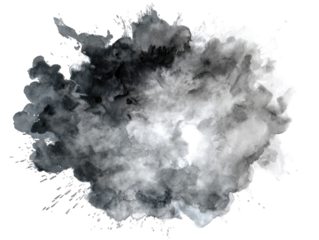 Abstract grayscale ink splatter (3)