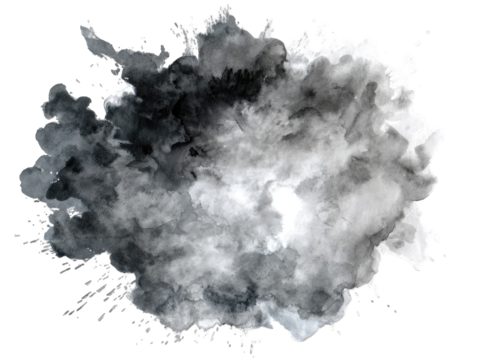 Abstract grayscale ink splatter (3)