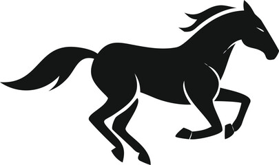 horse silhouette vector