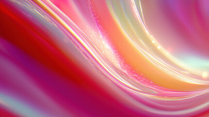 Abstract Red And Gold Swirling Waves