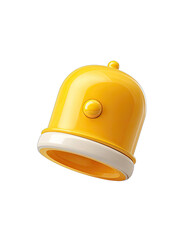 Fototapeta premium Bright yellow cap, 3D render