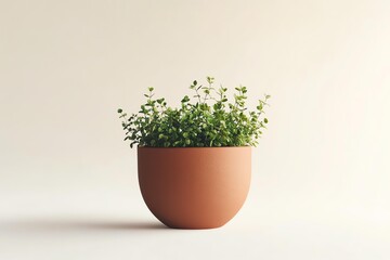 Fototapeta premium plant pot product mockup on white background, clean minimal studio lighting, realistic, high resolution