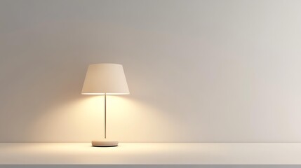table lamp product mockup on white background, clean minimal studio lighting, realistic, high resolution