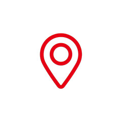 Fototapeta premium Red location pin icon (1)