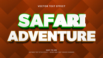 editable text effect safari adventure 3d style premium vector © cuplis design