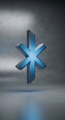 Obraz premium Abstract Blue Star Symbol Design.