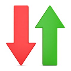 Two opposing arrows, red and green (1)