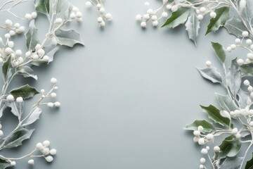 Fototapeta premium Merry Christmas leaves leaf christmas.