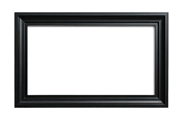 Obraz premium Empty black picture frame