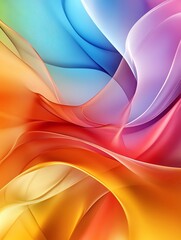 Fototapeta premium Colorful abstract waves in vibrant hues.