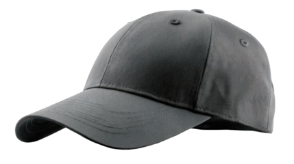 Gray baseball cap angled view
