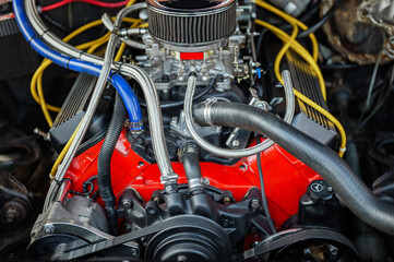 Classic Car Engine: A Detailed Close-Up
