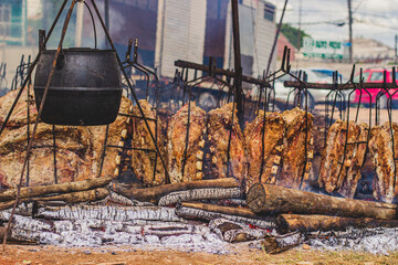 cooking on the grill - COSTELA FOGO DE CH&Atilde;O