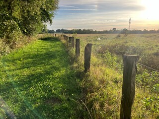 Abendstimmung in den Ruhrauen in Fröndenberg an der Ruhr