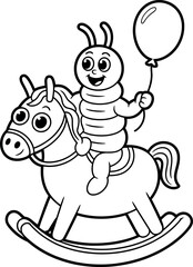 Obraz premium Black and white minimalist drawing of three abstract curved shapes illustration