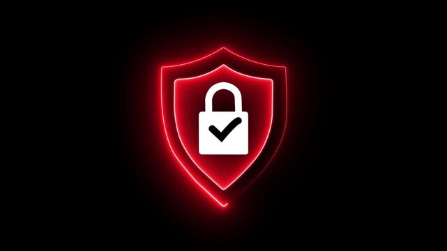 Cybersecurity, Secure Login System concept on the transparent background. user accessing password on secure login for data privacy, identity protection.4k video motion graphic animation .
