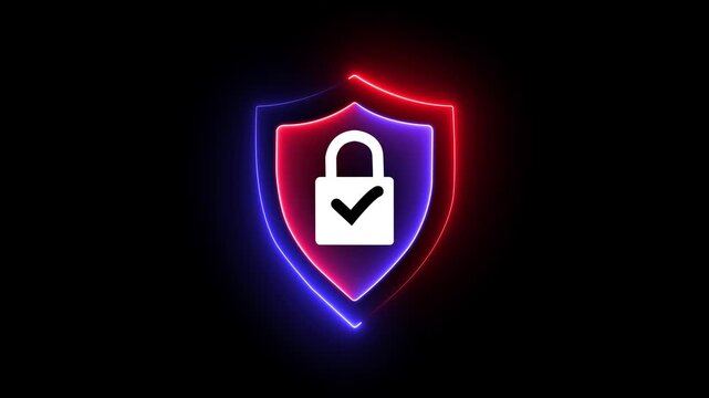 Cybersecurity, Secure Login System concept on the transparent background. user accessing password on secure login for data privacy, identity protection.4k video motion graphic animation .
