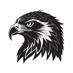 eagle vector silhouette outline sketch logo illustration