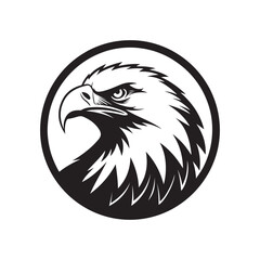eagle vector silhouette outline sketch logo illustration