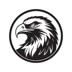 eagle vector silhouette outline sketch logo illustration