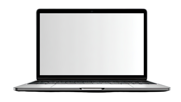 Front view of a modern laptop (2)