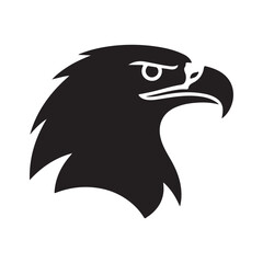 Naklejka premium eagle vector silhouette outline sketch logo illustration