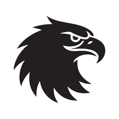 eagle vector silhouette outline sketch logo illustration