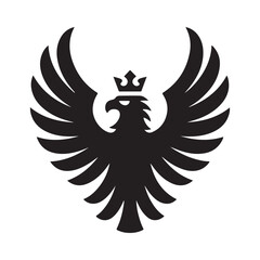 eagle vector silhouette outline sketch logo illustration