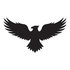 eagle vector silhouette outline sketch logo illustration