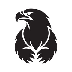eagle vector silhouette outline sketch logo illustration